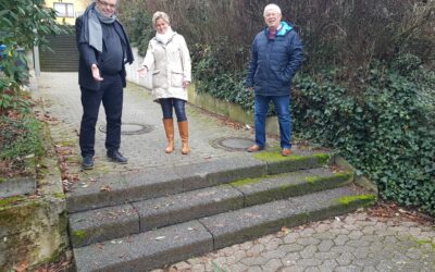 SPD Güls fordert ein Geländer für Treppe am Fußweg in der Straße „Im Pühlchen“ im  Verbindungsweg (Fußweg) von der „Planstraße “ zur Straße „Im Pühlchen“!