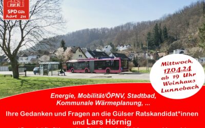 Ankündigung: Geschäftsführer der Stadtwerke Koblenz und koveb am 17.04.24 bei SPD hört zu