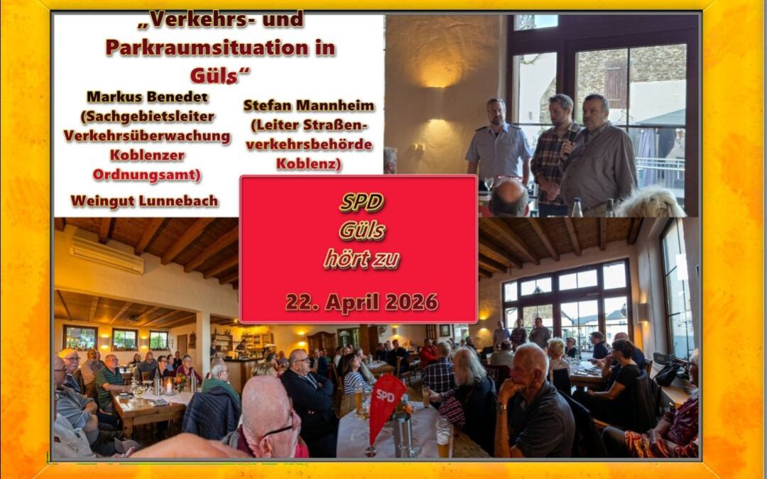 „SPD hört zu“: Gülser Bürgerdialog zu drängenden Verkehrsthemen