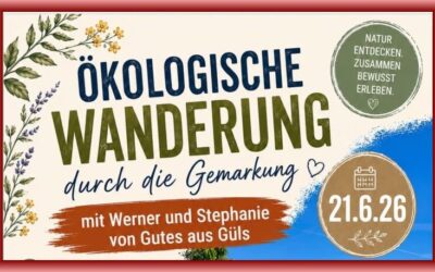 SPD Güls präsentiert „ökologische Wanderung“ mit Werner und Stephanie Kreuter